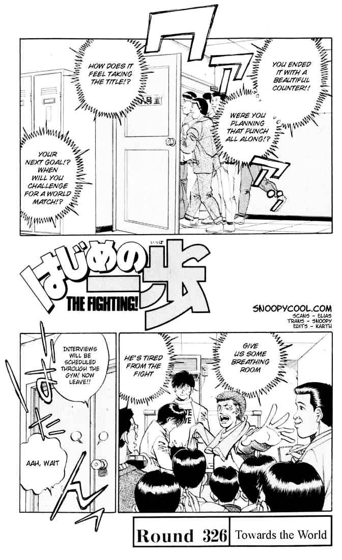Hajime no Ippo: Fighting Spirit, Chapter 326 image 01